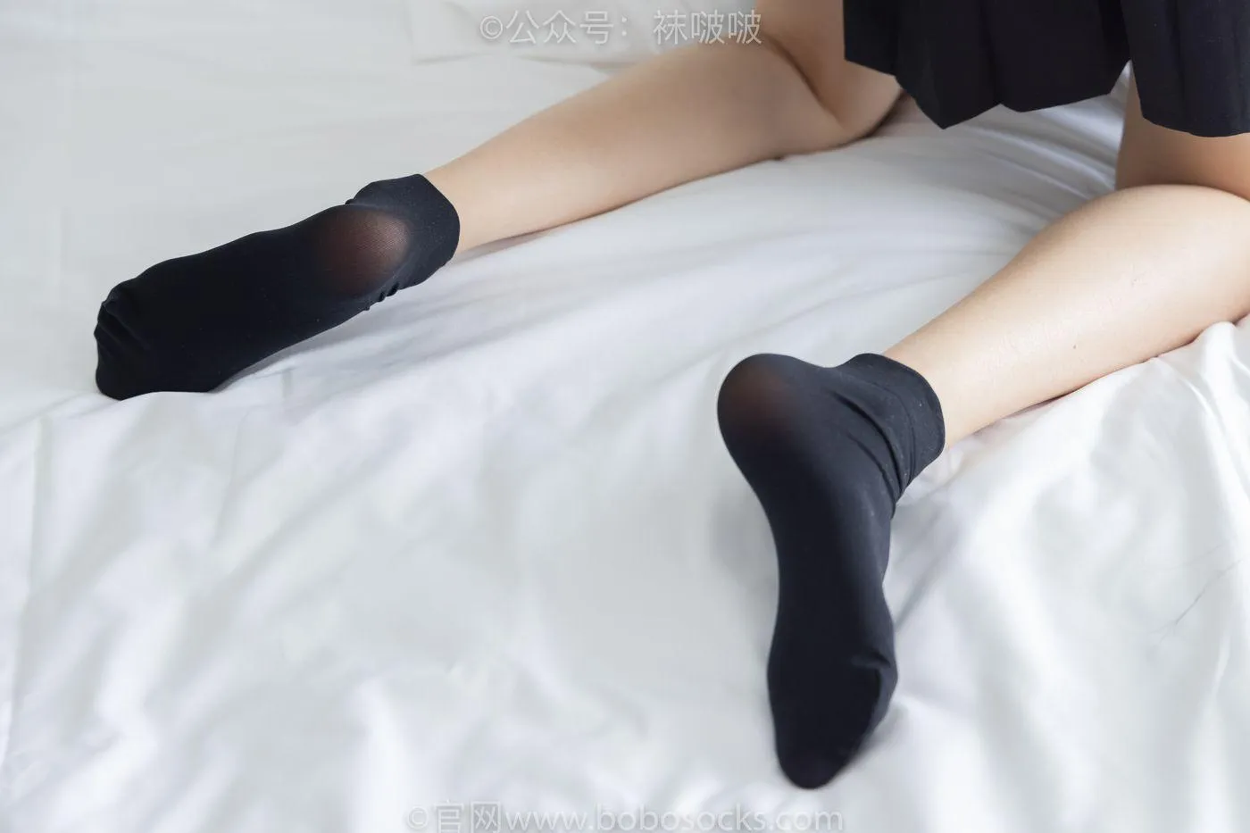 [BoBoSocks袜啵啵]NO.033 稚予-贝壳头、天鹅绒黑袜、天鹅绒白袜 [154P]插图9